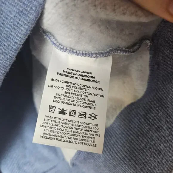 Nike Cropped Hoodie Womens Small Blue Fleece Training Pullover - Picture 5 of 8